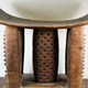 An Ashanti stool modeled on the throne. (Photo: Brooklyn Museum online collection)